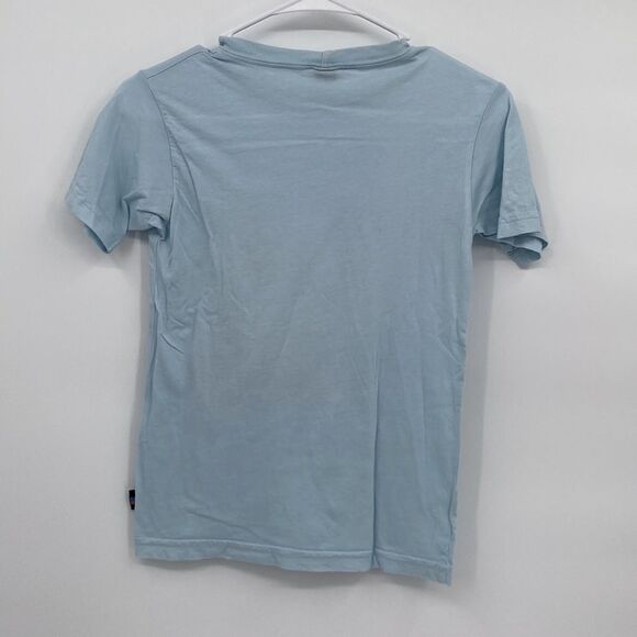 Charlie Rocket Round Neck Short Sleeve Pullover Graphic Print Tee Blue Size 5 - Picture 6 of 6